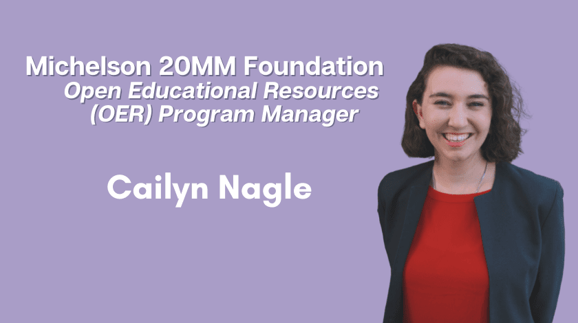 Cailyn Nagle, 20MM OER Program Manager
