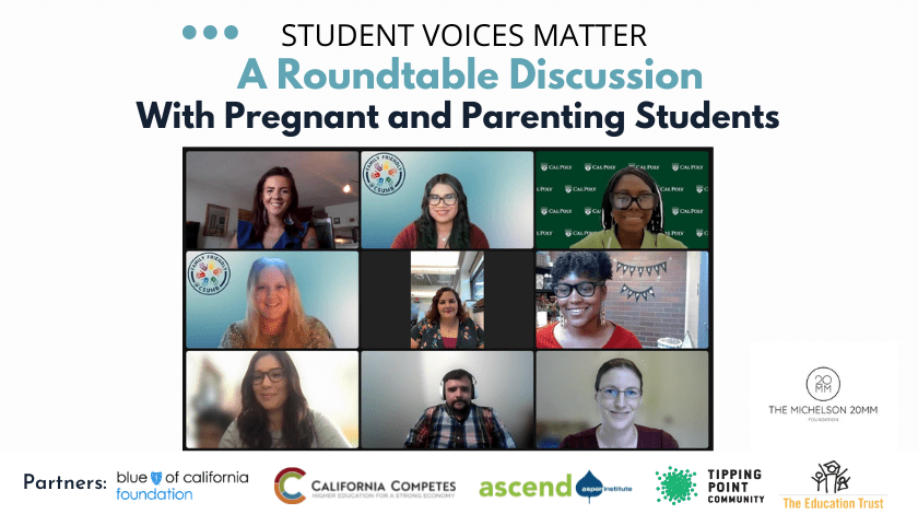 Student Voices Matter: A Roundtable Discussion With Pregnant and Parenting Students