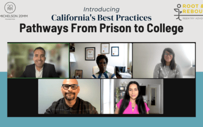 Smart Justice Leaders Dive into How California Can Best Support Incarcerated Students