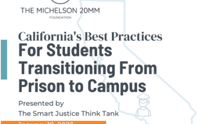 California’s Best Practices for Students Transitioning From Prison to Campus